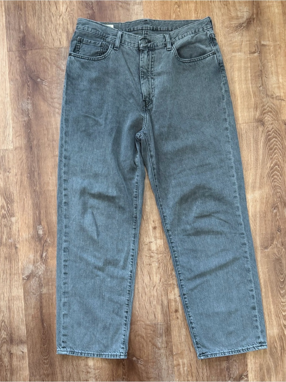 Levi's Premium 568 Jeans Mens (fits 34x28) Loose Straight Fit Denim Cotton Linen